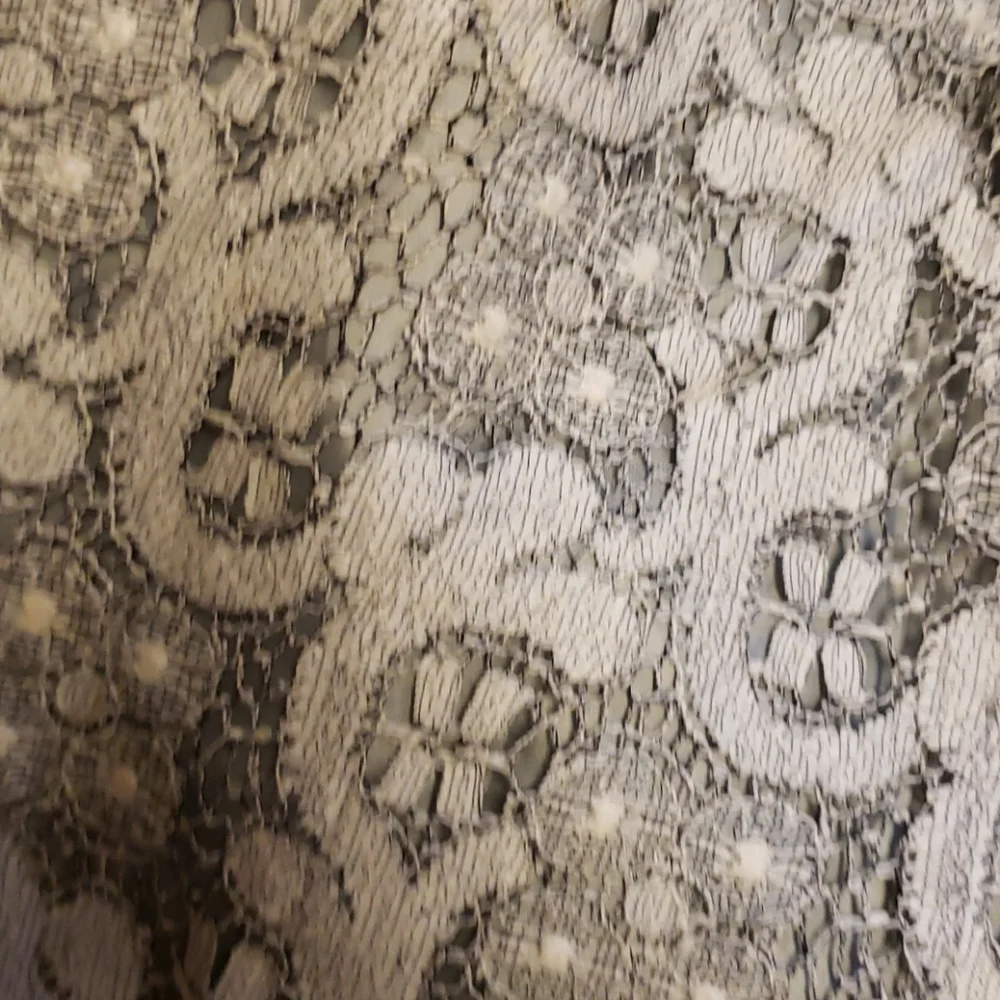 J Crew gray lace elastic waist skirt sz 6